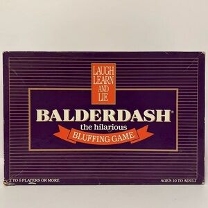 Balderdash Board Game Vintage Original 1984  Hilarious Bluffing Game - Complete
